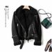 Long-term Spanish Single-layer Thickened Autumn Winter New European And American Suede Fur-lined Warm Motorcycle Jacket_ecoleips.com