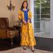 Dubai Jalabiya Dress for Women Embroidered Crystal Hotfix Print Modest Muslim Fashion Breathable Polyester Blend S-XXL Eid Casual Wear_ecoleips.com