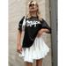Dopamine Retro Loose Versatile Stylish Print 100% Cotton Elegant European And American Short Sleeve T-Shirt Trend_ecoleips.com
