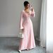 Cross-border European American High-end Style Slim-fit Simple Long-sleeve Dress Women's Clothing 2025 Autumn And Winter_ecoleips.com