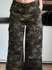 K Personalized, Fashionable, Loose Camouflage Pants With Pockets, Workwear Jeans, American Style Spicy Girl Street Casual Pants_ecoleips.com