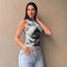 Women's Clothing New Style Cool Street Style Printed Mesh Vest_ecoleips.com