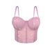 Women's Clothing New Multi Color Pleated Gathered Bra Cup Suspenders Comfortable Vest Top Fishbone Bra Outer Wear_ecoleips.com