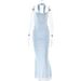 Women's Clothing Autumn And Winter Fashion New Tube Top Lace Up Halter Neck High Waist Slim Hip Skirt Suit_ecoleips.com