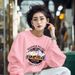 Women's Crew Neck Sweatshirt Fleece Lined Thickened Pure Cotton Loose Fit Stylish Top for Spring Autumn And Winter_ecoleips.com