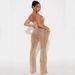 Women's Clothing Fashion Hollow Tie Waist Denim Jumpsuit_ecoleips.com