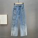 Women's Clothing hot diamond jeans women's wide leg pants spring new style high waist loose slim mopping pants trousers trend_ecoleips.com