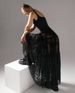 K Sexy Lace See-through High-waisted Black Midi Skirt For Women; Fashionable Mesh Long Dress._ecoleips.com