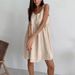 2025 Summer Cotton Linen Strap Dress Women's Backless Sexy Urban European And American Cross-Border Hot-Selling High-End_ecoleips.com