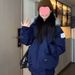 girl Girl Korean Thickened Women's Parka High-end American Style Winter Retro New Small Size Down Cotton Jacket Couple 2025_ecoleips.com