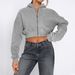 Women's Stylish Streetwear Zip-Up Hoodie Fleece Pullover Casual Jacket With Long Sleeves Versatile Zip-Up Design_ecoleips.com