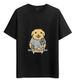 Women's T-Shirts Tshirt Muscle Freaks Poor Style Dog Meme T-shirt_ecoleips.com