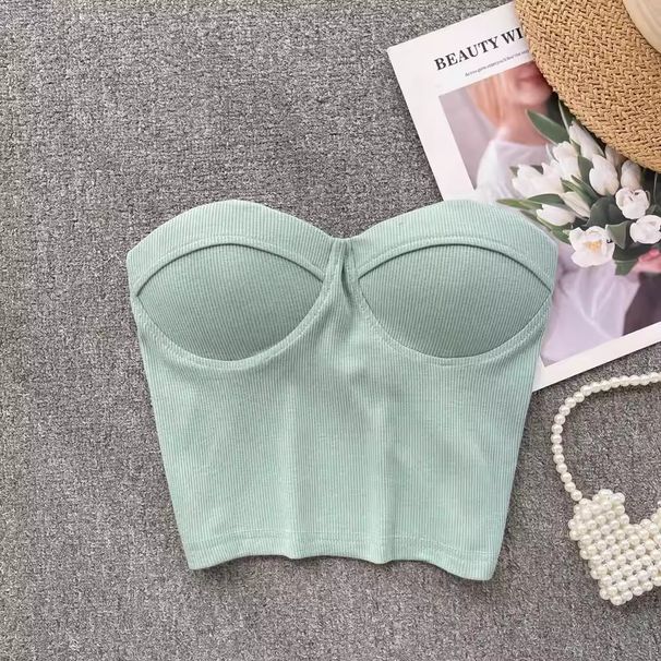 Women's Clothing Sexy Strapless Tube Top Vest For Women To Wear Inside And Outside With Beautiful Back One Piece With Chest Pads To Wrap The Chest_ecoleips.com