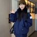 girl Korean Style Couple Down Cotton Jacket 2025 Winter New Thickened High-End Feel Petite American Retro Parka_ecoleips.com