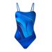 Floral Print One-Piece Swimsuit With Wrap Skirt – Adjustable Halter & Underwire Support (One Size)_ecoleips.com