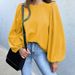Women's Clothing Solid Color Loose Lantern Long Sleeved Tops For Women Hot Selling Fashion Shirts For Women_ecoleips.com