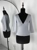 Trendix V Neck Slim Long Sleeve Tops Women 2026 Spring Casual Vintage Bodycon Pullover Top Party Retro Office Basic Backless Top_ecoleips.com