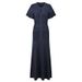 Women's French Elegant Patchwork Knit Dress Style Short Sleeved A Line Slimming Summer Dress_ecoleips.com