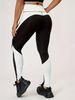 Women's Clothing Women's Color Block Yoga Pants European American Style Fitness Outdoor Sports Casual Long Tights_ecoleips.com