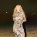 Women's 2024 Spring Summer New Fashion Personality Mesh Print Sheer High Neck Slim Fit Dress_ecoleips.com