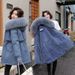 Women's Longline Parka Coat With Faux Fur Hood – Slim Fit Winter Jacket With Padded Insulation For Extreme Cold_ecoleips.com