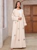 Women's Muslim Robe Elegant Long Sleeve Sequin Cardigan 2025 Saudi Arabian Fashion_ecoleips.com