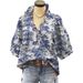New Cross-border European And American Independent Site Printed V-neck Ruffle Women's Top_ecoleips.com