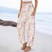 New Spring And Summer Women's Loose High Waist Printed Casual Trousers For Women_ecoleips.com