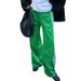 Women's Clothing Pants Women Summer Girl Street Contrast Striped Loose Trousers_ecoleips.com