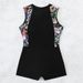 Aria Basics 2024 New Prined Zipper Conservaive One-Piece Swimsui For Women, Tummy-Covering Bikini Swimwear, Diving_ecoleips.com