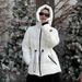 "Women's Slim-Fit Long Puffer Coat With Hood - 55% White Duck Down Winter Jacket (M/L, 3 Colors)"_ecoleips.com