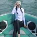 Women's plus Size Two Piece Swimsuit Long Sleeve Sunscreen Quick Drying Slimming Rash Guardian Snorkeling Suit_ecoleips.com