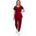 Women's Operating Room Nurse Surgery Casual Suit Elastic Zipper Pet Washing Clothes Short Sleeve Washing Work Clothes_ecoleips.com