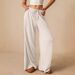K Women's Casual Loose Fashion Wide-leg Pants With Elastic Waist_ecoleips.com