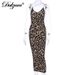 Dulzura Women Party Club Evening Streetwear Leopard Bodycon Midi Dress 2024 Summer Clothes Wholesale Items For Business_ecoleips.com