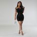 K2852 European And American Style Sexy Slim-fit Bodycon Elastic Feather Sequin Strapless Dress_ecoleips.com