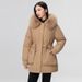 Winter Parka Coat For Women – Mid-Length Hooded Puffer Jacket With Faux Fur Trim, Oversized Pockets, Water(M-XXXL, Black/Taupe/Khaki, Commuter-Ready)_ecoleips.com