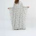 Women's Clothing Modest Abaya Dress Print Cardigan And Skirt Elegant Muslim Two-Piece Set – White Floral Print Abaya & Skirt With Button Detail_ecoleips.com