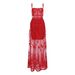 Women’s Clothing Dress Bandage Evening Dress Women's Clothing Spot Red Long Dress Lace Sexy And Elegant_ecoleips.com