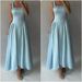 Women's Clothing Summer New Women's Clothing Solid Color Square Collar Slim High Waist Splicing Suspender Dress_ecoleips.com