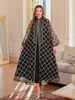 Verve New Style Abaya Elegant Dress Clothing Embroidered Muslim Women's Large Robe_ecoleips.com
