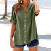 2025 Casual Summer Shirt Loose Top Women's Fashion Versatile_ecoleips.com
