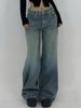 Aria Basics Cross-Border Foreign Trade European And American Extra Long Floor-Length Denim For Women With Ripped Loose_ecoleips.com