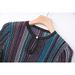 Women's Fashion Patchwork Long Sleeve Top And Elastic Waist Skirt Set Colorful Resort Style Knitted Clothing_ecoleips.com