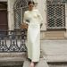 2025 Autumn New Fashion Elegant Slim Fit Wrinkled Irregular Solid Color Long Sleeve Dress Wholesale_ecoleips.com
