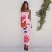 2025 Summer European And American Style Foreign Trade Women's New Sexy Strap Floral Print Slim Long Dress_ecoleips.com