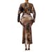 Women's Clothing Autumn New V Neck Pleated Ladies Sexy Slim Bat Sleeve Dress_ecoleips.com