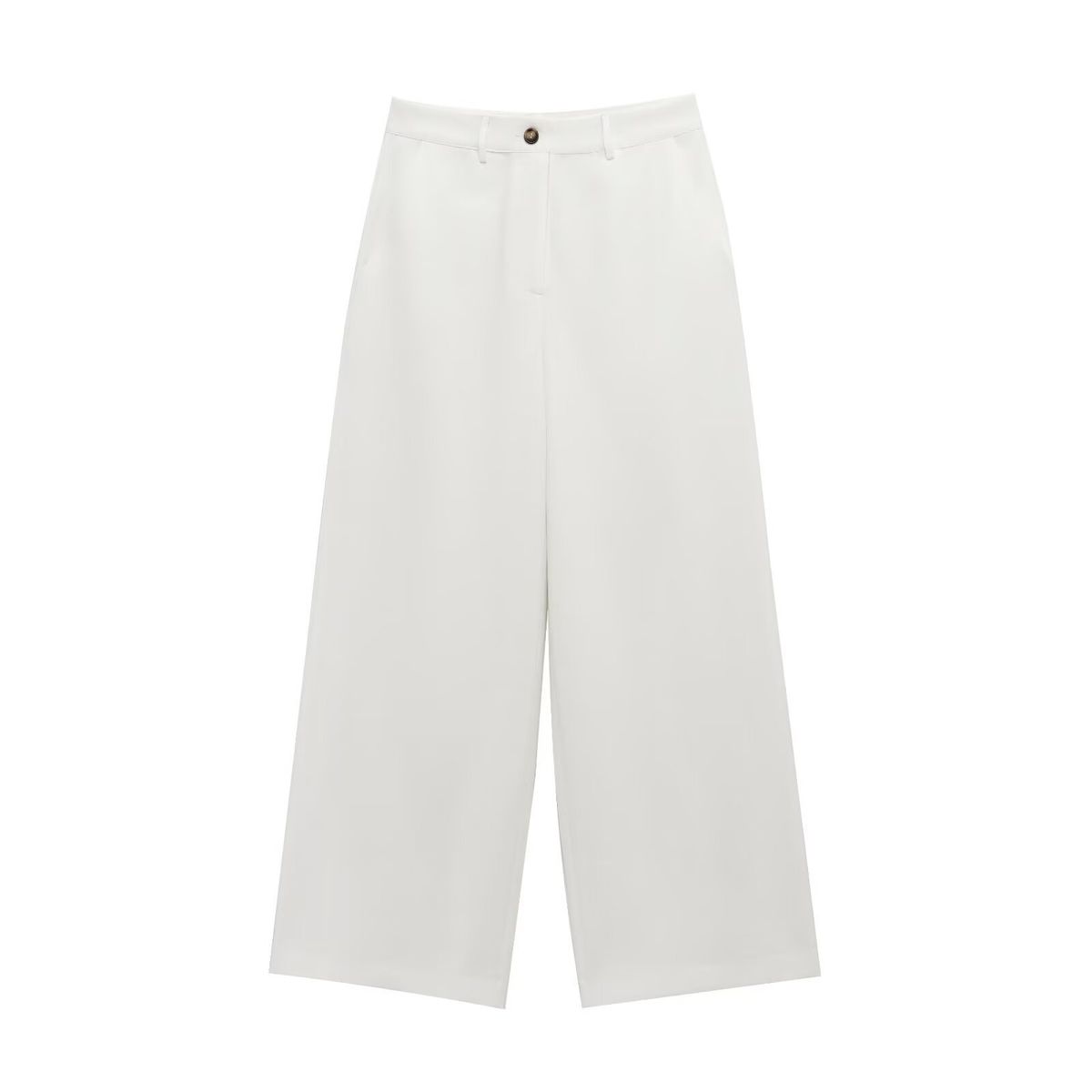 Suitable For All Seasons Women's Fashion 2025 New Linen Blend Casual With Draping Effect Versatile Wide-Leg Pants_ecoleips.com