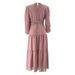 Women's Clothing Muslim Solid Color Temperament Robe With Belt New Dress_ecoleips.com