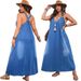 K Elegant Deep V-sleeveless Dress For Women's Clothing_ecoleips.com